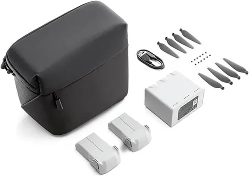 Vista 2 de [Piezas de dron] para DJI Mini 3 Pro Fly More Kit/Kit Plus 2 Baterías de Vuelo Inteligentes/Plus Hub de carga bidireccional con bolsa de hombro Kit