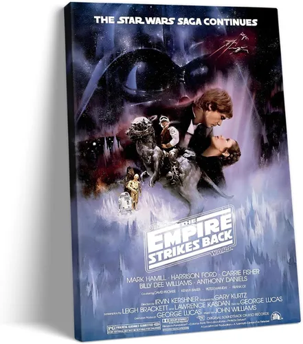 Vista 9 de Lienzo decorativo de Star Wars para pared, póster de la película La venganza de los Sith, impresión de pintura al óleo, póster de escena de galaxia