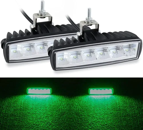 Vista 11 de STDYSUN Luces LED azules antiniebla de conducción para carretilla elevadora, luces de seguridad, 2 unidades, 30 W, 6 pulgadas, impermeables, luces