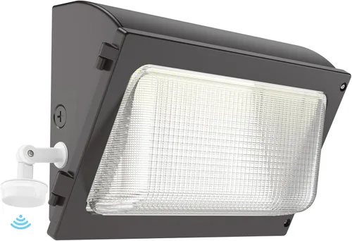 Vista 9 de HYPERLITE Paquete de luz LED de pared de 50 W, 2 paquetes con fotocélulas del atardecer al amanecer, lente de vidrio de 6750 lúmenes, paquetes