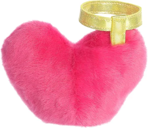 Vista 4 de Aurora® Adorable Palm Pals™ True Heart™ Animal de peluche, juego de bolsillo, diversión coleccionable, rosa, 5 pulgadas
