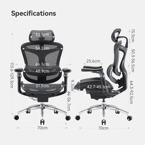 Vista 2 de SIHOO Doro C300 Pro - Silla ergonómica de oficina con apoyabrazos ultrasuaves de 6D, soporte lumbar dinámico, ajuste de profundidad del asiento
