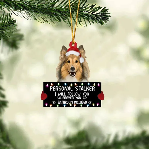 Vista 32 de Alaskan Malamute - Adorno colgante de coche para acechar personalmente, adorno de acrílico con nombre personalizado para perro, adorno de Navidad