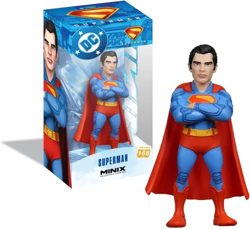 Vista 2 de MINIX Superman - Figura coleccionable de acción de 4.7 in, gama de iconos de película para fanáticos