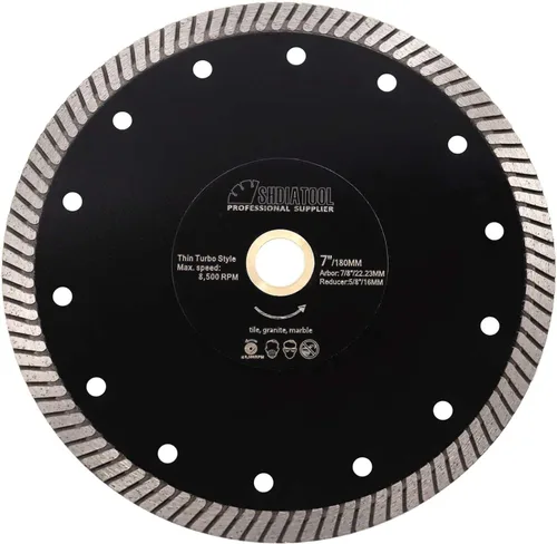 Vista 7 de SHDIATOOL Disco fino estupendo del corte de la cuchilla de Turbo del diamante de 4 pulgadas para el diámetro 344.5 ft m del granito de la teja