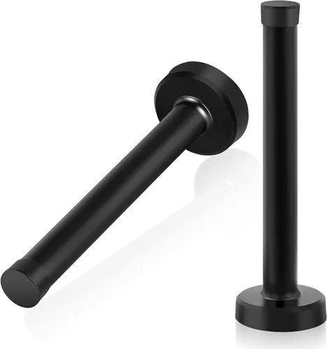Vista 10 de KOLAKO Topes de puerta, tope de puerta de acero inoxidable, tope de puerta de 5 pulgadas (120 mm) de largo con punta de goma, protector de pared