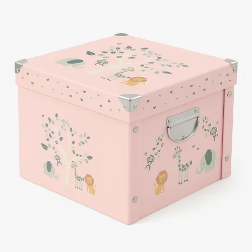 Vista 9 de GroWings Caja de recuerdos para bebés, gran almacenamiento de memoria para recién nacidos, adecuada para niños y niñas, regalos fuertes, duraderos