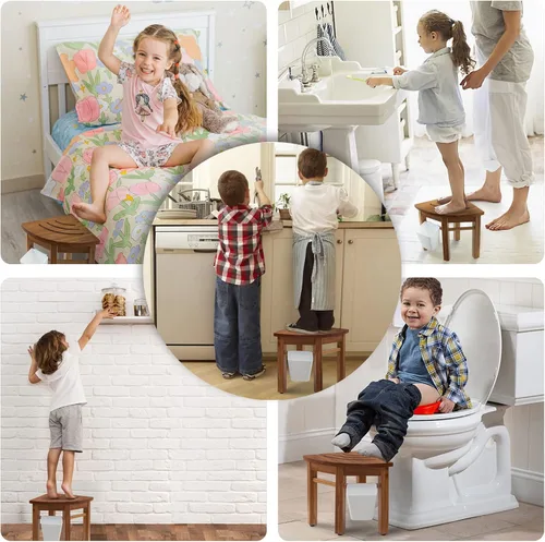 Vista 9 de Lovitgo Taburete de ducha de teca de 12 pulgadas para afeitarse piernas, taburete de ducha de esquina para ducha interior, banco de ducha de teca