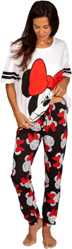Vista 2 de Disney - Conjunto de pijama de 2 piezas para mujer incluye camiseta y pantalones de dormir