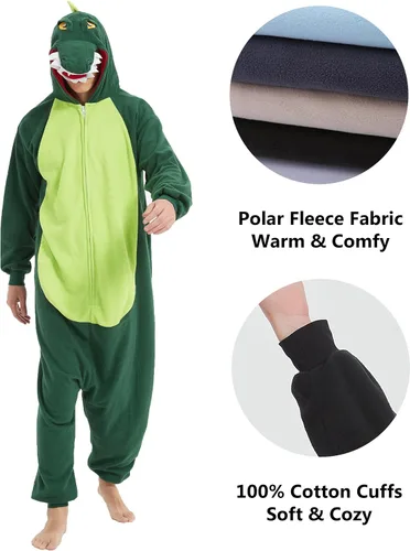 Vista 2 de Mango2wind Disfraz de panda para adultos, disfraz de panda para mujer y hombre