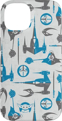 Vista 4 de Funda para iPhone 16 Star Wars The Mandalorian & Grogu Signets y Starships
