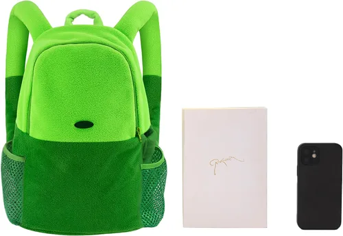 Vista 4 de DAZCOS Mochila mediana verde unisex para disfraz de cosplay, bolsa de accesorios para adultos para uso diario (verde)
