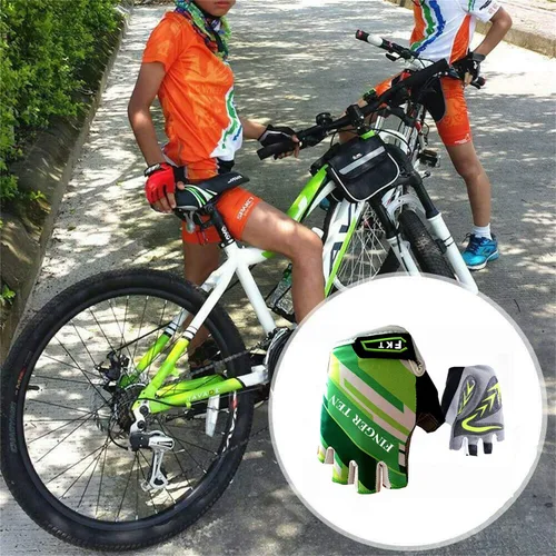 Vista 5 de Guantes de ciclismo para niños para deportes al aire libre bicicleta de montaña y carretera barras para niños y niñas de 2 a 10 años con almohadilla