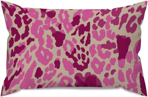 Vista 95 de ArogGeld Funda de almohada para sofá, guepardo y leopardo, estampado de leopardo, funda de cojín decorativa de granja para sala de estar