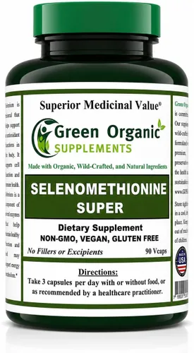 Vista 6 de Selenio, seleno-metionina, alta absorción, sin OMG, sin gluten (paquete de 4)