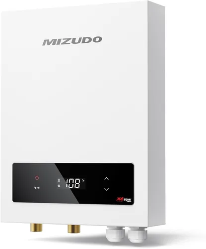 Vista 12 de Calentador de agua eléctrico sin tanque de 11kW, MIZUDO calentador de agua caliente instantáneo de 240 voltios, hasta 2.6 GPM para 1-2 puntos