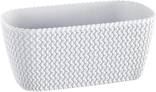 Vista 3 de Prosperplast - Maceta redonda para colgar (4,8 L, plástico, 10.6 x 6.5 in), color gris