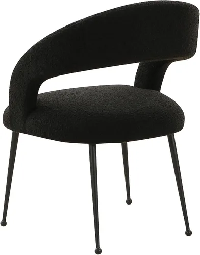 Vista 5 de Tov Furniture Silla de comedor Rocco Black Boucle
