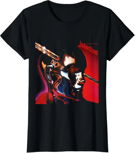Vista 7 de Judas Priest - Camiseta de clase manchada, Negro