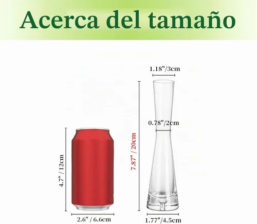 Vista 5 de Hewory Jarrones de Cristal para Brotes para Centros de Mesa, Juego de 3, Hechos a Mano, Modernos, Transparentes, Pequeños, Delgados, Decorativos