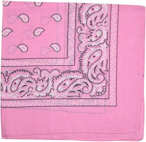 Vista 26 de Motique Accessories Bandana de algodón de 22 pulgadas con estampado cachemira