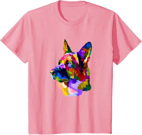 Vista 60 de Camiseta para dueño de perro de pastor alemán, Negro