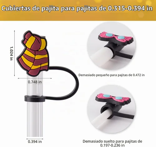Vista 2 de 6 piezas de tapas de popote mágicas de silicona para taza Stanley de 30 y 40 oz, tapas reutilizables para popotes para accesorios de taza Stanley