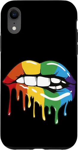 Vista 24 de iPhone 16 LGBT Rainbow Lip Pro Gay Pride Month LGBTQ Case