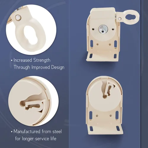 Vista 3 de Piezas de repuesto para visera solar, kit de manivela inalámbrica, soporte de montaje para persiana enrollable, para parasol externo Coolaroo