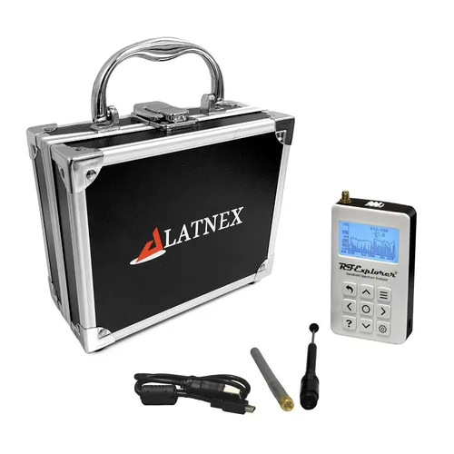Vista 4 de LATNEX RF Explorer - Analizador digital de espectro portátil, WSUB1G Plus Slim Analizador de frecuencia portátil para radioaficionados