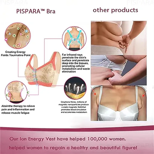 Vista 4 de Ainid Brasier con botón frontal, cómodo y transpirable, brasier deportivo para mujer