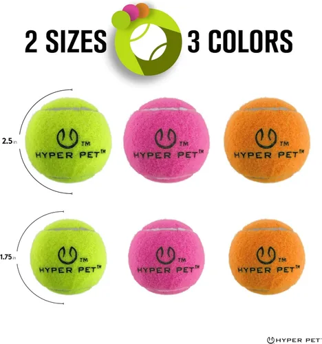 Vista 5 de Hyper Pet MINI Pelotas de tenis para perros, pelota segura para perros para ejercicio y entrenamiento, juguetes interactivos funcionan con Hyper Pet