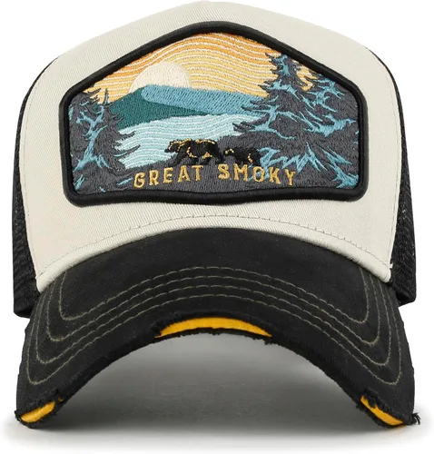 Vista 2 de ililily Gorra de béisbol vintage con bordado de Howels prémium