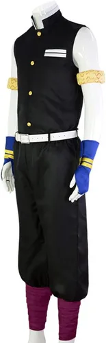 Vista 2 de Demon Suma Hinatsuru Makio - Traje de kimono para mujer, disfraz de Uzui Tengen, disfraz de cosplay