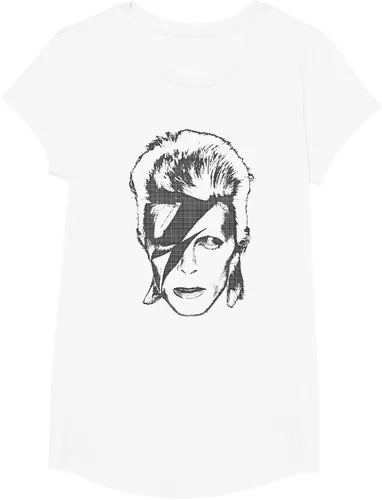 Vista 24 de David Bowie - Camiseta Lightning, Gris Asfalto