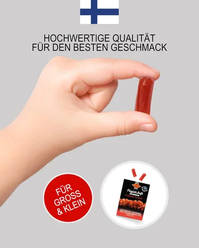 Vista 3 de Halva Regaliz rojo finlandés dulce fresa 7.05 oz piezas de regaliz