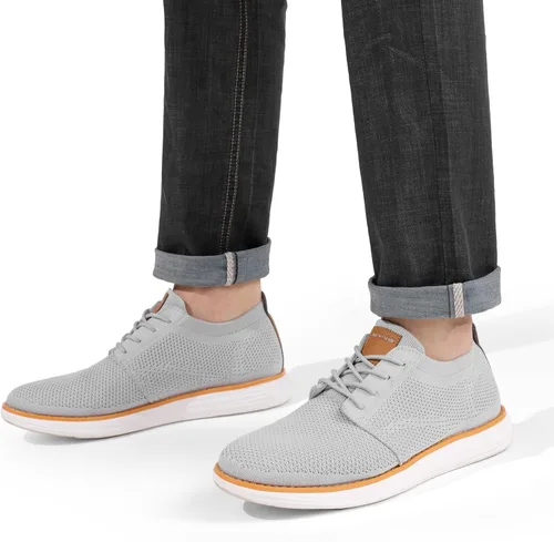 Vista 6 de Bruno Marc Zapatillas de malla para hombre Oxfords ligeras