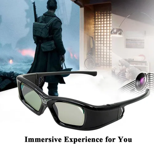 Vista 9 de Gafas 3D, GL410 Gafas 3D para proyector Full HD Active DLP Link para Optama Acer ViewSonic Sharp Dell DLP Link proyectores
