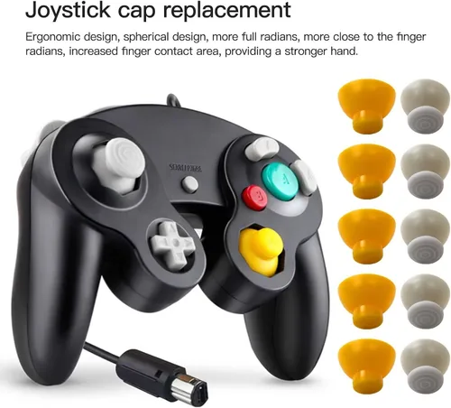 Vista 7 de 10 Pack Replacement Gamepad Joystick Cap For GameCube for NGC Controller