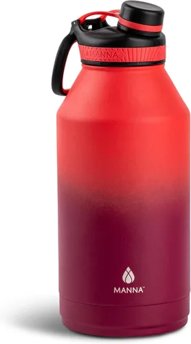 Vista 7 de Manna Saratoga - Botella de acero inoxidable con aislamiento de doble pared, 40 onzas, color baya degradado