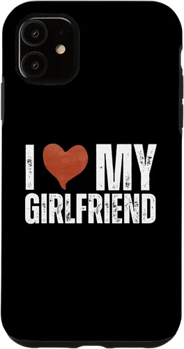 Vista 8 de I Love My Girlfriend I Heart My Girlfriend Funny Retro Case for iPhone 17