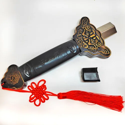 Vista 3 de Espada china de Tai Chi Kung Fu Artes Marciales Espada mágica retráctil para ejercicios de rendimiento Halloween