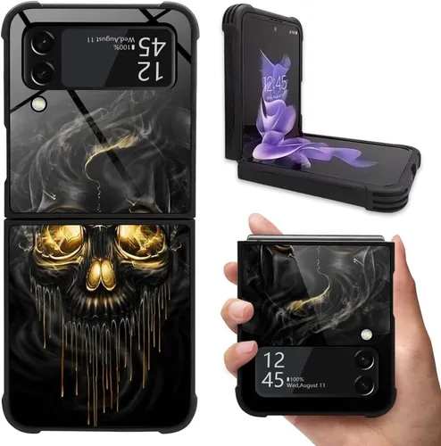 Vista 13 de DAIZAG Funda compatible con Samsung Galaxy Z Flip 3 5G, protección completa, a prueba de golpes, antiarañazos, funda de poliuretano termoplástico