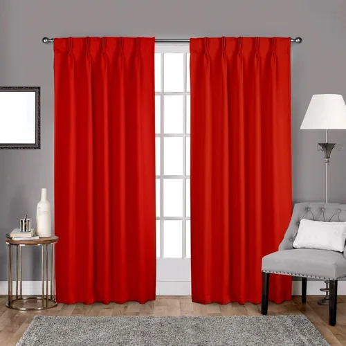 Vista 20 de Par de paneles de cortinas plisadas de doble pellizco para ventana (con 2 paneles combinados, 42 pulgadas de ancho x 45 pulgadas de largo)