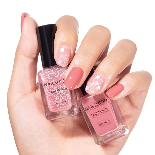 Vista 11 de Capa base y capa superior, esmalte de uñas regular transparente, rico en calcio VE secado rápido al aire fortalecimiento de uñas, sin gel, 2 piezas