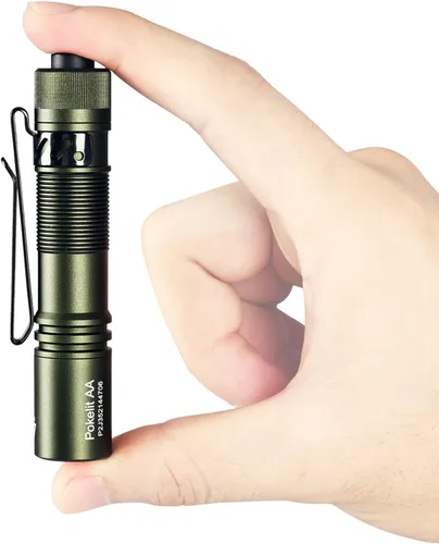Vista 9 de ACEBEAM Pokelit AA linterna mini recargable con clip, linterna de bolsillo EDC de 550 lúmenes altos, linterna pequeña súper brillante, linterna LED