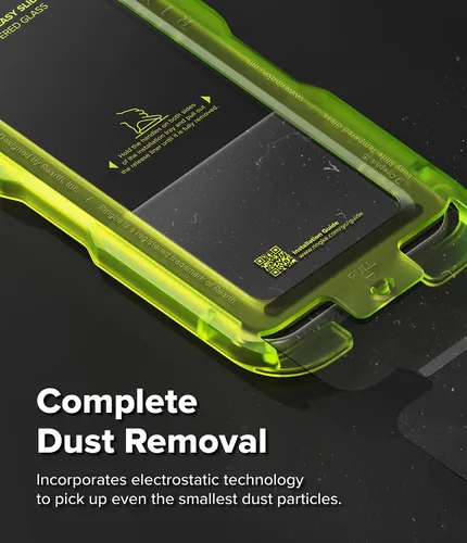 Vista 4 de Ringke Paquete de 2 protectores de pantalla para OnePlus 15, vidrio templado de fácil deslizamiento [súper fácil de instalar], compatible