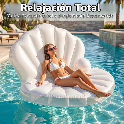 Vista 2 de JAMBO Tanning Pool Lounger Float, Inflatable Sun Tanning Pool Float estilo 2