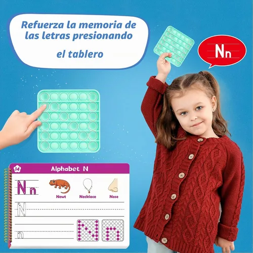 Vista 5 de Aizweb Práctica de escritura a mano para niños, aprender a escribir, actividades de aprendizaje preescolar preescolar de jardín de infantes, libro