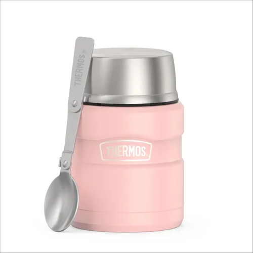 Vista 19 de THERMOS Stainless King - Tarro de alimentos aislado al vacío con cuchara, 16 onzas, verde militar mate Stainless Steel Insulated Food Container